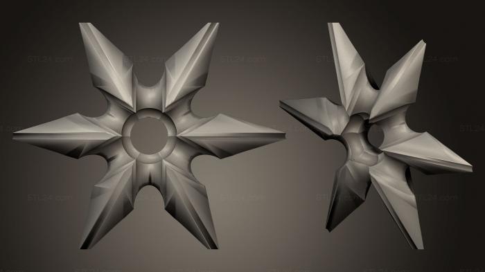 Miscellaneous figurines and statues (Shuriken, STKR_0672) 3D models for cnc